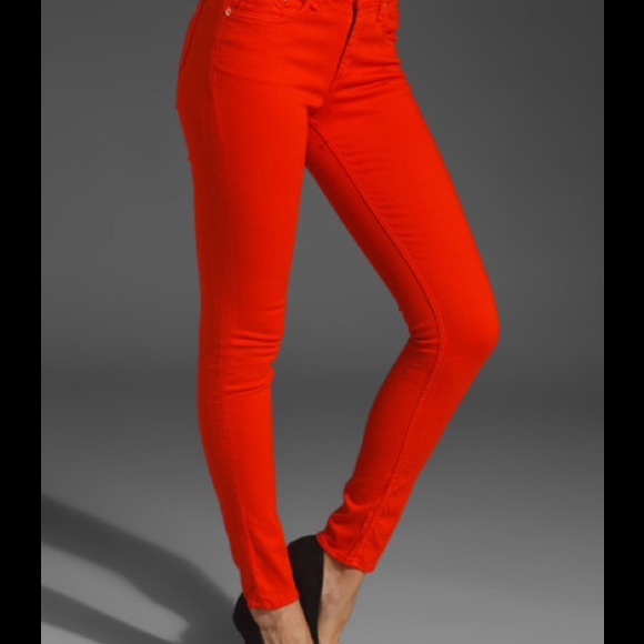 bright red jeans