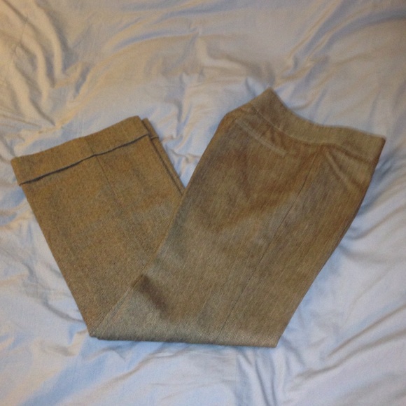 Banana Republic Brown Herringbone Wool Trousers 6