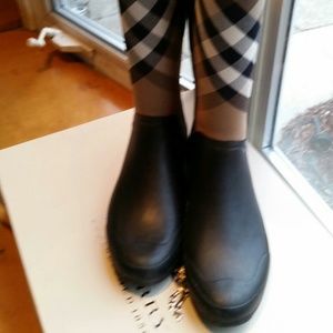 Burberry rain boots