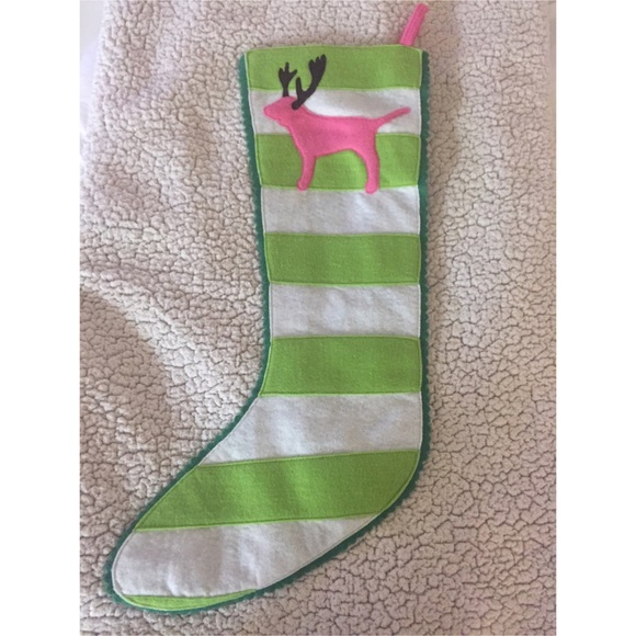 Victoria's Secret Pink white and green stocking !