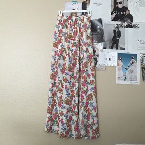 Floral maxi skirt