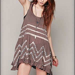 Free People Voile and Lace Trapeze Slip