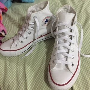 New white hightop converse