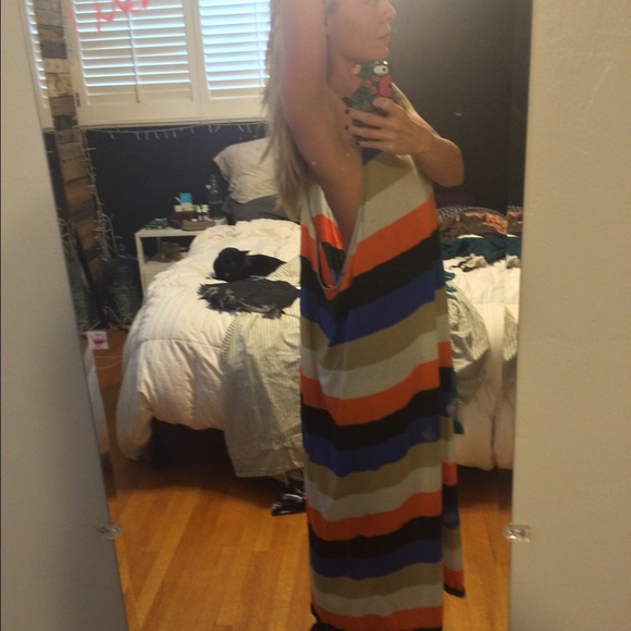 Striped Racerback Maxi Dress UO