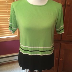 Green Misook knit top