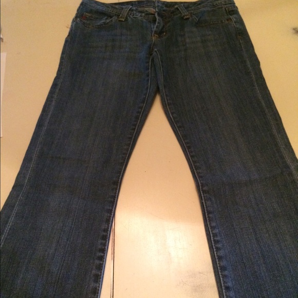 Seven 7 Jeans Flare Medium Dark Blue Wash size 26