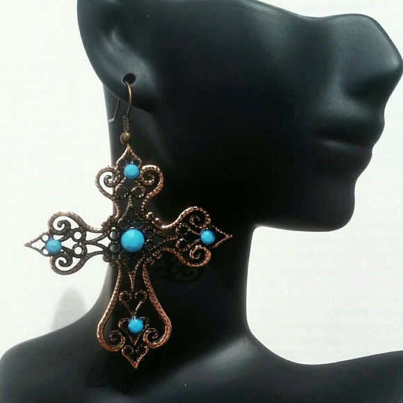 NWOT Cross Earrings