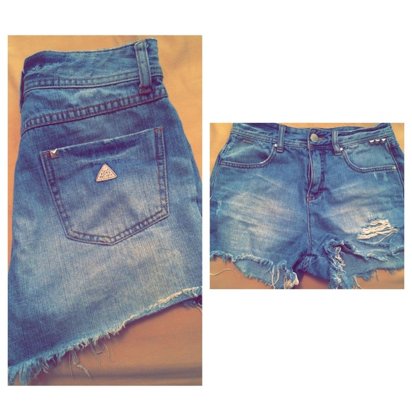 High Waisted Denim Shorts