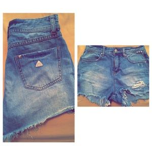 High Waisted Denim Shorts