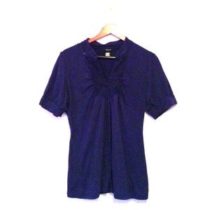 Navy blue cotton shirt