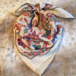 Vintage Silk Floral Scarf Vintage Silk Floral Scarf