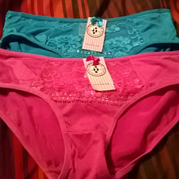 Hot pink and blue panties