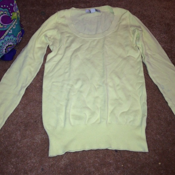Light yellow F21 Sweater