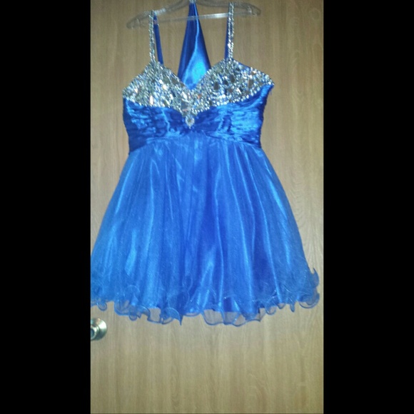 Sparkly blue dress
