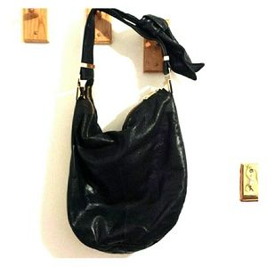 Badgley mischka black leather hobo BEST OFFER!