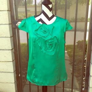 Emerald green blouse