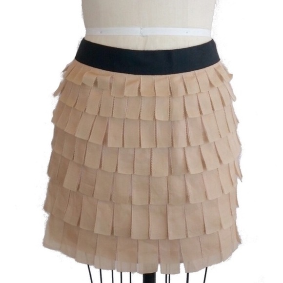 👍🏽J Crew Tiered Brique Skirt - Picture 3 of 4