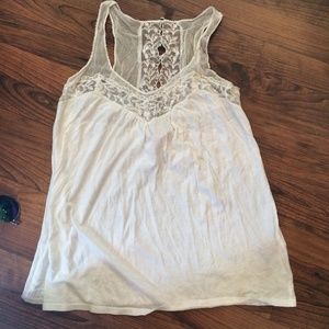Rebecca Taylor Cotton and Lace Tank
