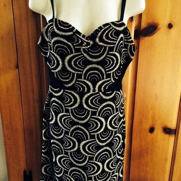 NWOT Small Free People Black & White Bodycon Dress