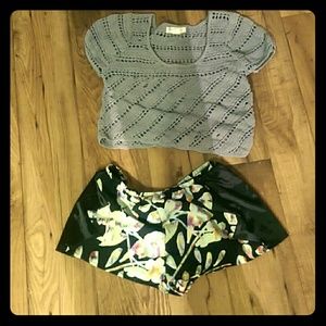 Crop top and summer shorts