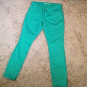 Old Navy Rockstar Jade Green Skinny Pants Size 14