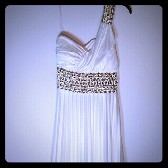 White Prom Dress - Picture 1 of 4