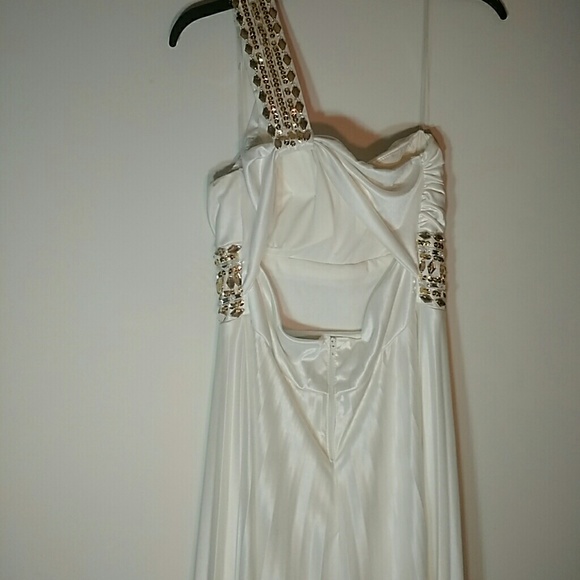 White Prom Dress - Picture 2 of 4