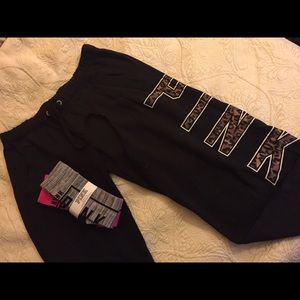 PINK Boyfriend style Sweatpants w/ PINK Crew Socks
