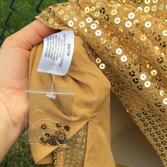 Avon/mark. Gold Sequin Dress (NEW) - Picture 3 of 5