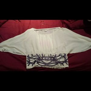 Arden B flowy sleeve top