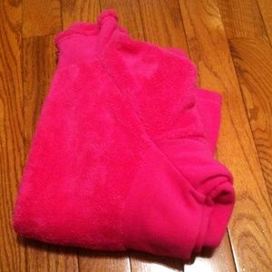 Womens pink zip up fleece jacket