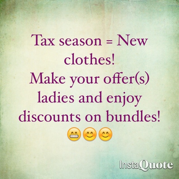 Tax Season = New clothes!