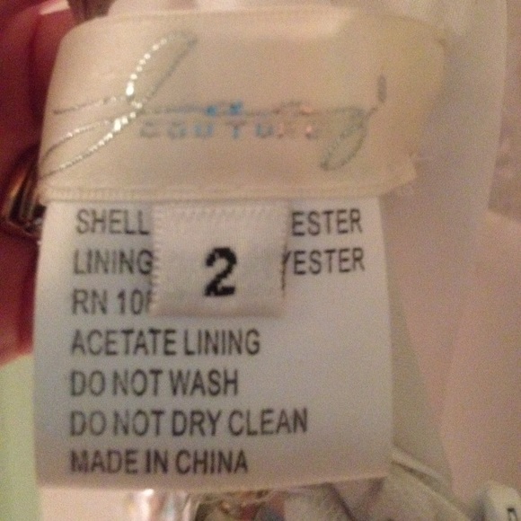 Jasz couture white jeweled prom dress - Picture 2 of 4