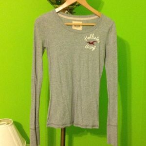 Hollister gray long sleeves shirt
