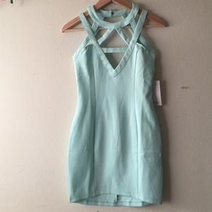 Mint body con dress
