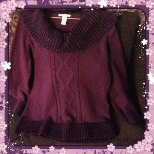 Burgandy & Black Sweater