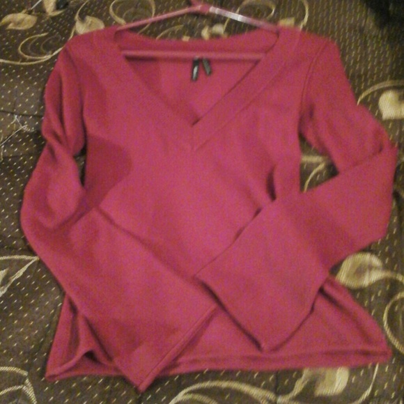 Maroon sweater by take out.