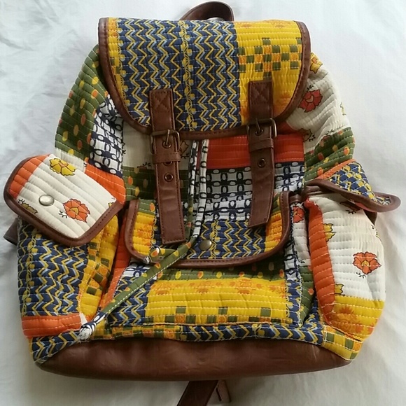 Mossimo Supply Co. Quilt Patching Print Backpack
