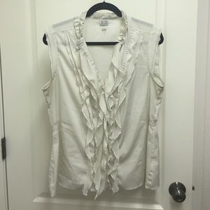 Ruffled converse sleeveless top