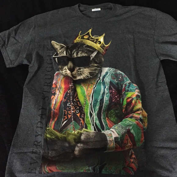 Everyday Struggle t shirt and Blackhawks shirt