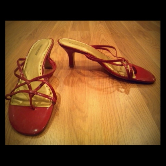 Scarlet red shoes
