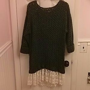 Sweater with lace