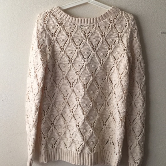 Long white sweater