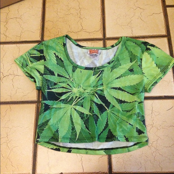 Weed crop top