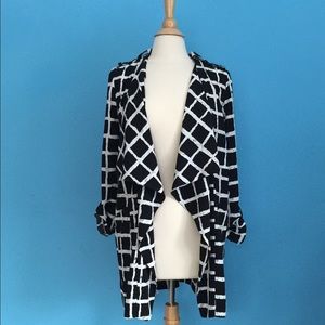 Extra Long Black Blazer