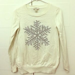 LOFT snowflake sweater