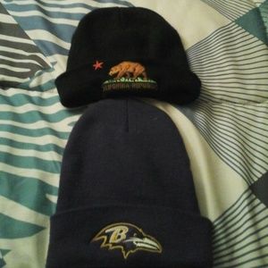 California Republic & Ravens beanies