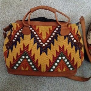 Authentic leather day bag