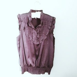 Forever 21 Sleeveless Grey Blouse