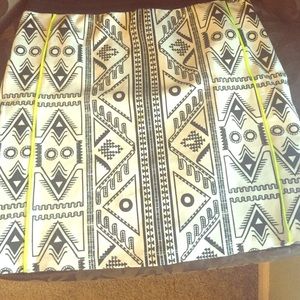 Tribal skirt neon detail